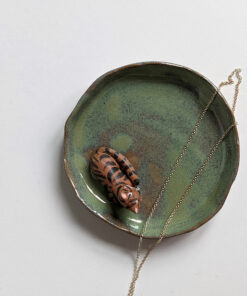 handmade ring dish tiger