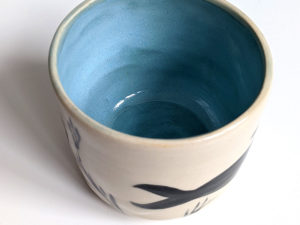 fur seal porcelain tumbler handmade