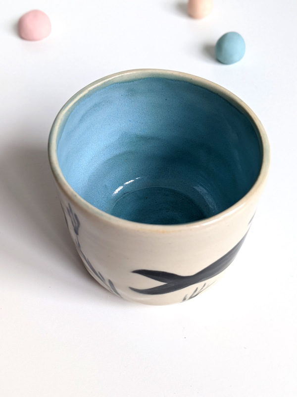 fur seal porcelain tumbler handmade