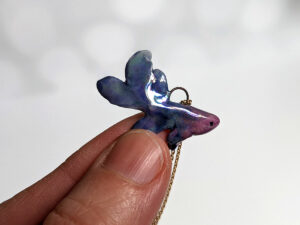 betta splendens pendant porcelain handmade