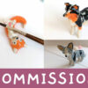 custom ceramic dog figurine commission