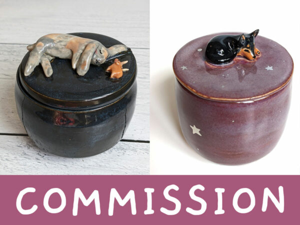 custom ceramic urn memorial pet ashes