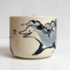 opossum family cup stoneware handmade cute kness