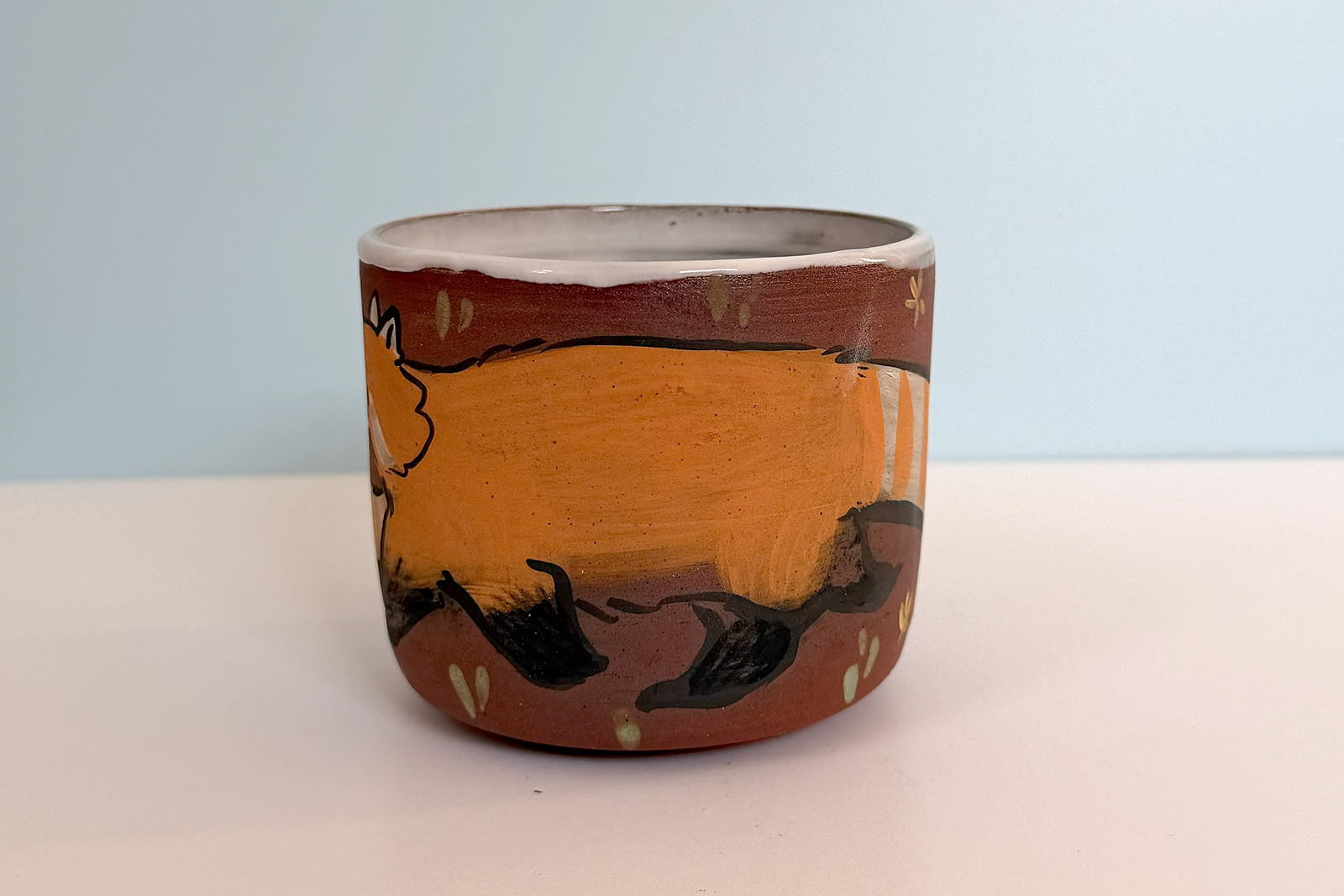 Alternative view of Red Stoneware Cup - Red Panda