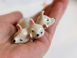 chihuahua cerberus figurine