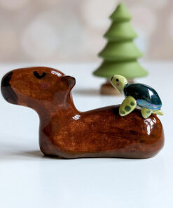 figurine capybara turtle