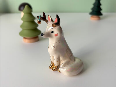Ceramic Figurine : Antlered Fox - Image 4