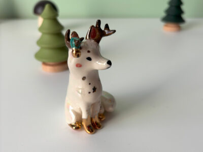 Ceramic Figurine : Antlered Fox - Image 3