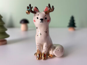 adorable antlered fox
