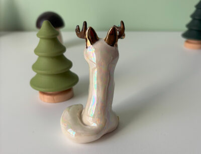 Ceramic Figurine : Antlered Fox - Image 10
