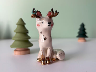Ceramic Figurine : Antlered Fox - Image 7