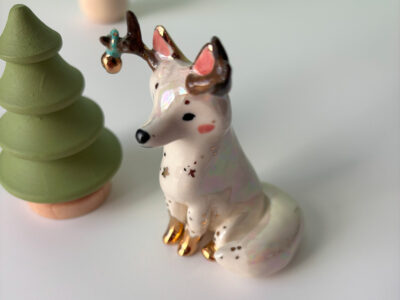 Ceramic Figurine : Antlered Fox - Image 5