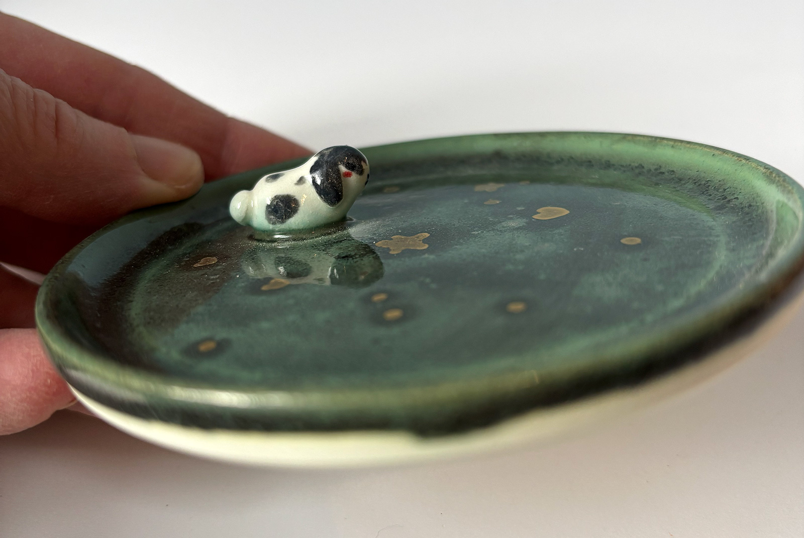 Alternative view of Coupelle à Bijoux : Lapin Blanc