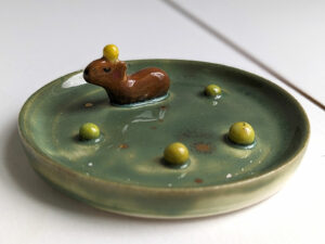 capybara ring dish handmade