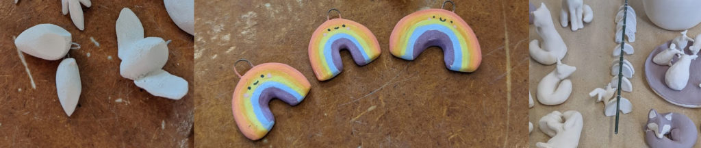 making ceramic jewelry - glazing process