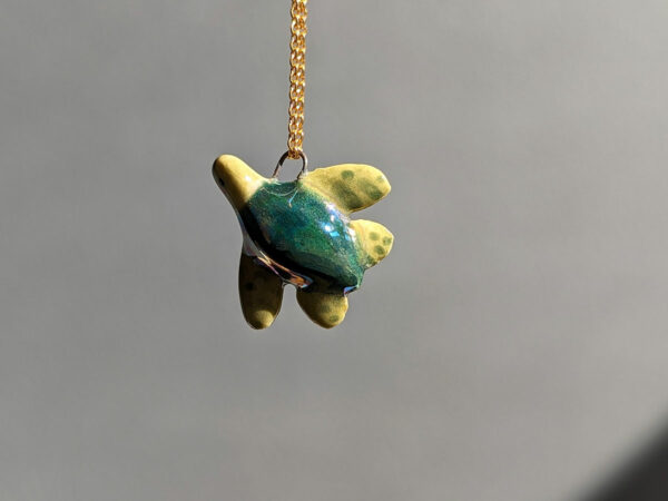 turtle handmade ceramics pendant