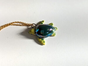 turtle handmade ceramics pendant