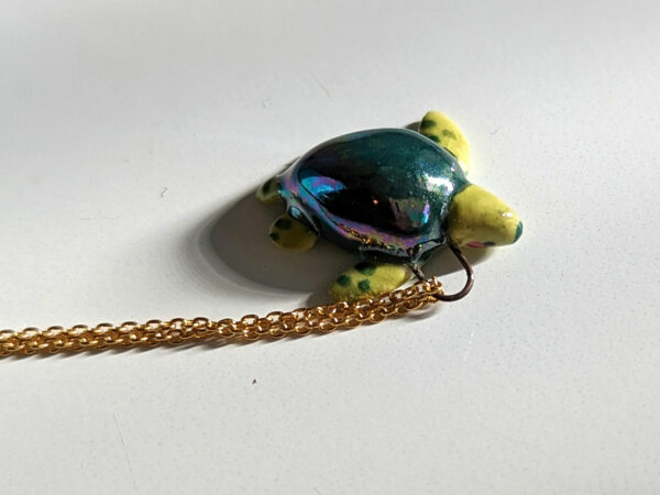 turtle handmade ceramics pendant