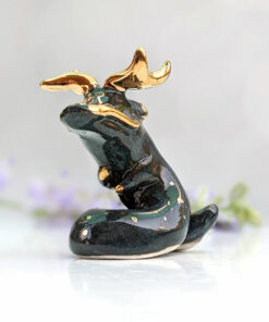 handmade porcelain dragon figurine