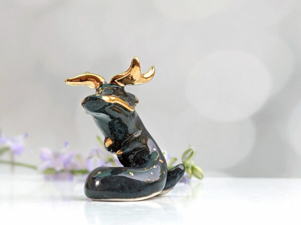 handmade porcelain dragon figurine