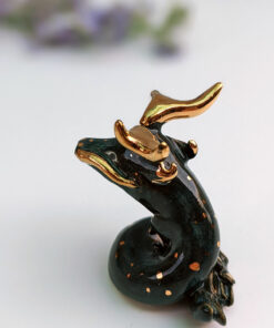 handmade porcelain dragon figurine