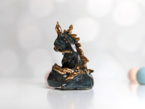 handmade porcelain dragon figurine