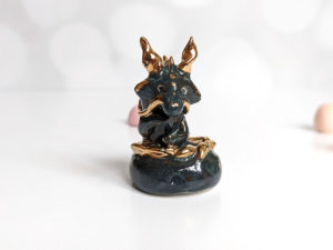 handmade porcelain dragon figurine