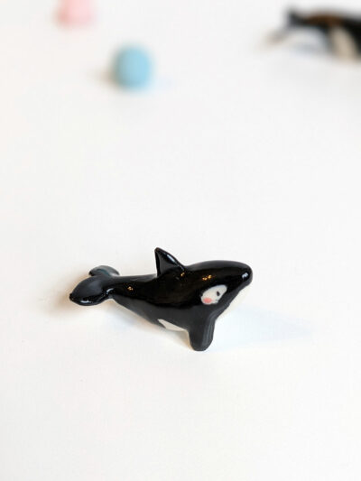 orca calf miniature porcelain