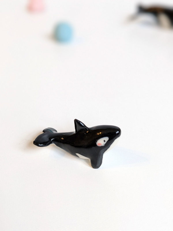 orca calf miniature porcelain