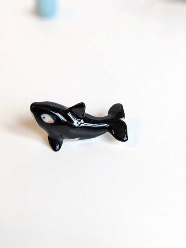 orca calf miniature porcelain