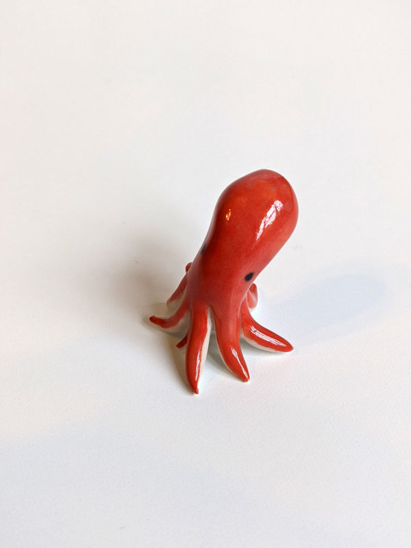 ceramic figurine porcelain octopus handmade