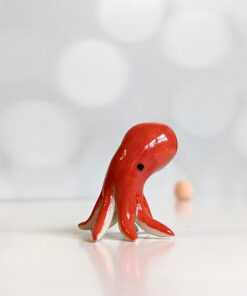 ceramic figurine porcelain octopus handmade