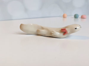 ceramic figurine axolotl handmade