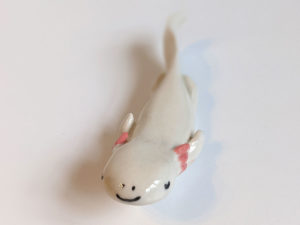 ceramic figurine axolotl handmade