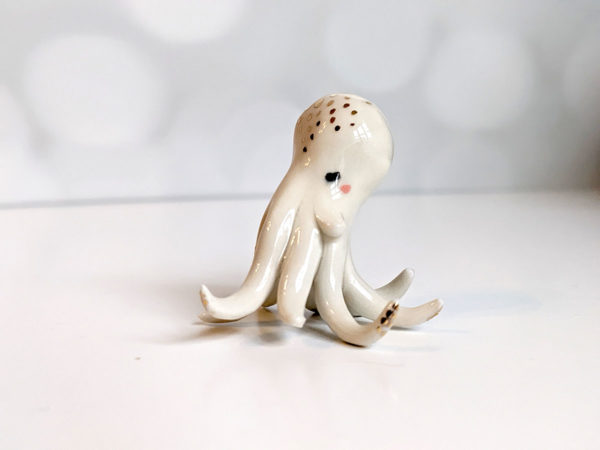 ceramic figurine handmade octopus