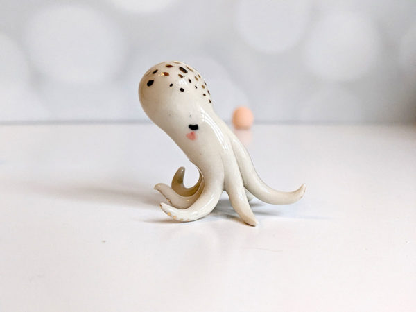 ceramic figurine handmade octopus