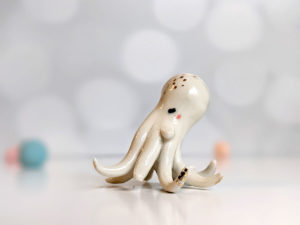 ceramic figurine handmade octopus