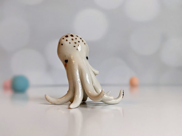 ceramic figurine handmade octopus