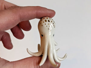 ceramic figurine handmade octopus