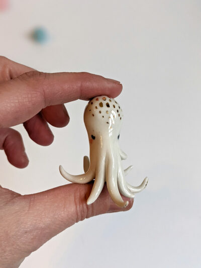 ceramic figurine handmade octopus