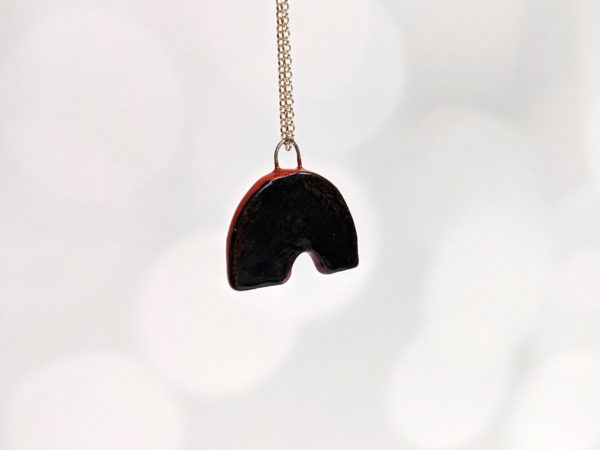 rainbow pride pendants handmade ceramics