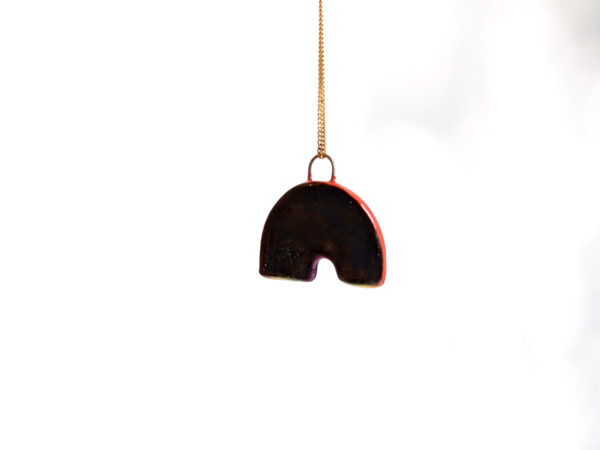 rainbow pride pendants handmade ceramics