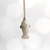 ceramic jewelry narwhal pendant white gold