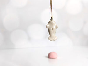 ceramic jewelry narwhal pendant white gold