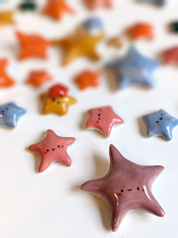 handmade porcelain starfish cute miniature