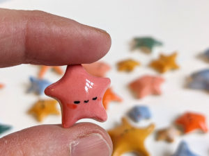 handmade porcelain starfish cute miniature