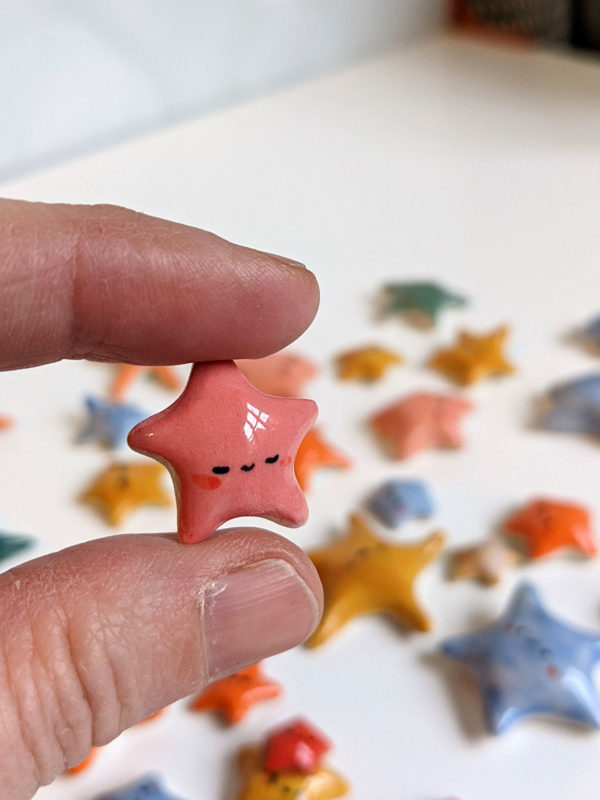 handmade porcelain starfish cute miniature