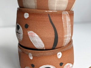 red panda face handmade tumbler