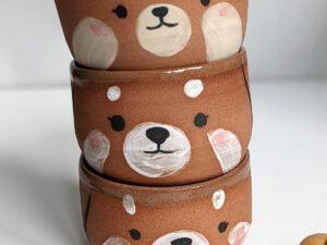 red panda face handmade tumbler