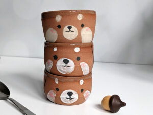 red panda face handmade tumbler